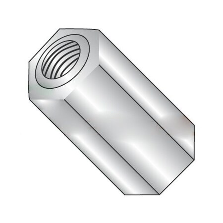 Newport Fasteners Hex Standoff, #6-32 Thrd Sz, 1 in L, 18-8 Stainless Steel Plain, 5/16" Hex W, 100 PK 897754